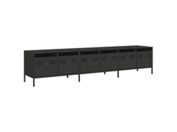 Móvel para TV 202x39x43,5 cm em aço laminado a frio marrom MAISON EXCLUSIVE