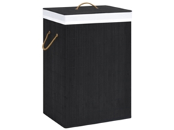 Cesto VIDAXL Preto Bambu