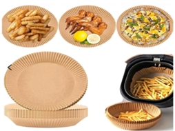 Papel Lurelia Para Fritadeira Air, 100 Unidades, 16 Cm, Descartável