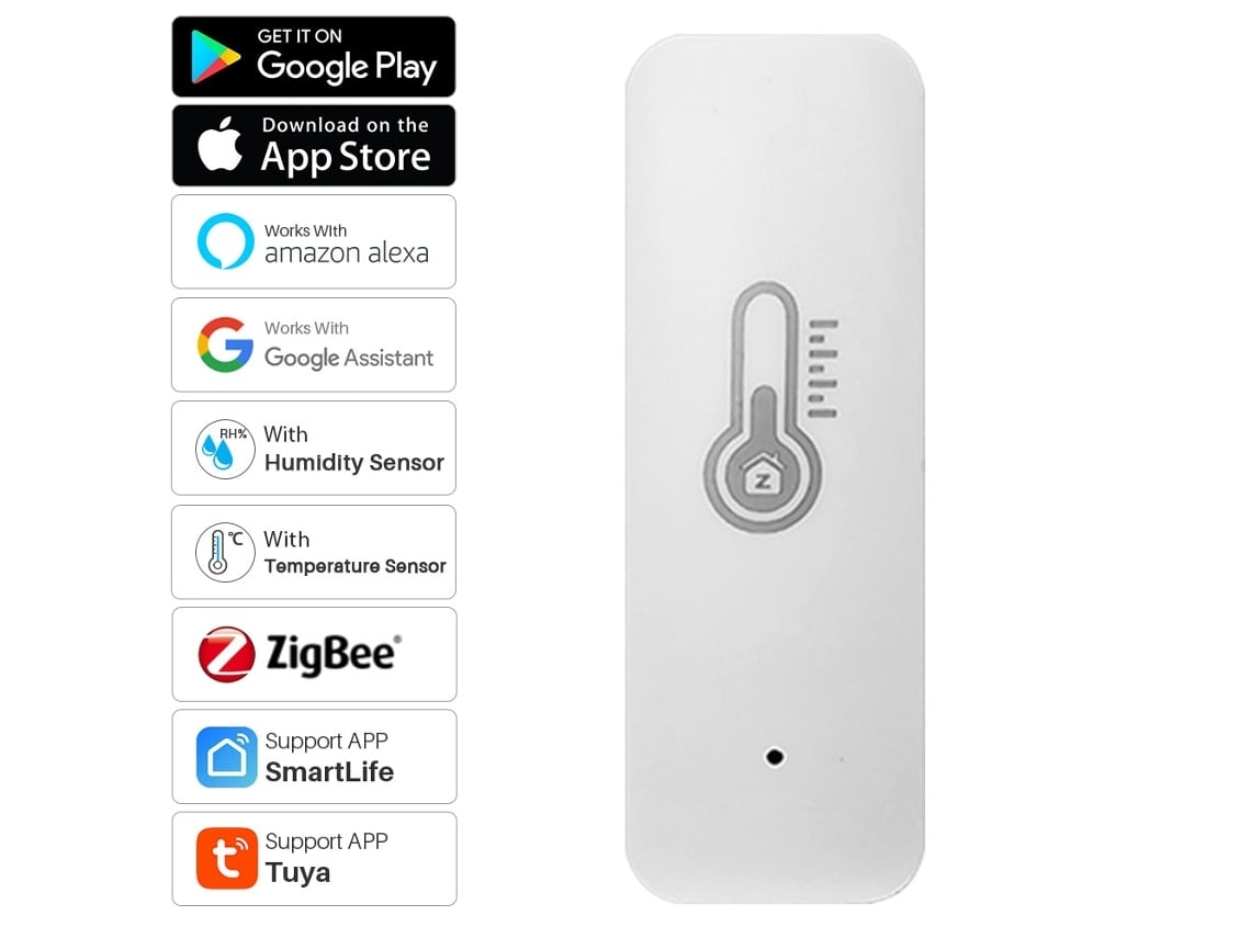Sensor Inteligente de Temperatura e Umidade Wi fi Zigbee* ZYBLSSBB