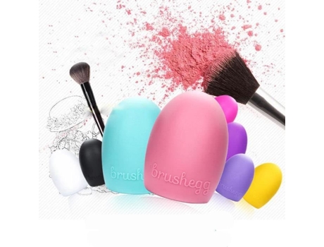 Vinus®silicone Limpeza Pinceis De Maquiagem Artefato Brushegg Cores Aleatórias