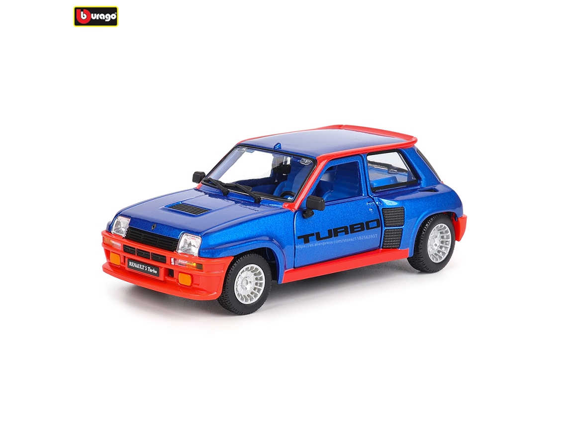 (estilo 1) Miniatura Do Renault 5 Turbo Em Escala 1:24 Feita Em Metal Fundido