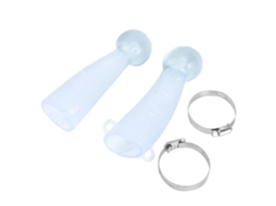 Protetor de Chifre de Vaca em Silicone Anti luta com Abraçadeira Acessório de Fazenda 5cmx17cm 370g S/MARCA