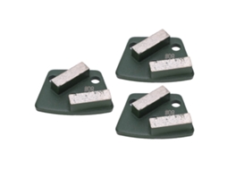 3 Peças De Sapatos De Esmerilamento Diamantado Trapezoidal Para Solo De Concreto Corte Agressivo 2 Dentes Longos Verde 80