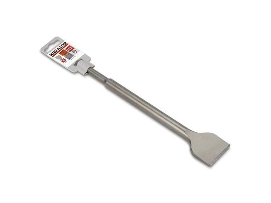Cinzel plano SDS plus 40 x 250 mm - KREATOR - para pedra e concreto