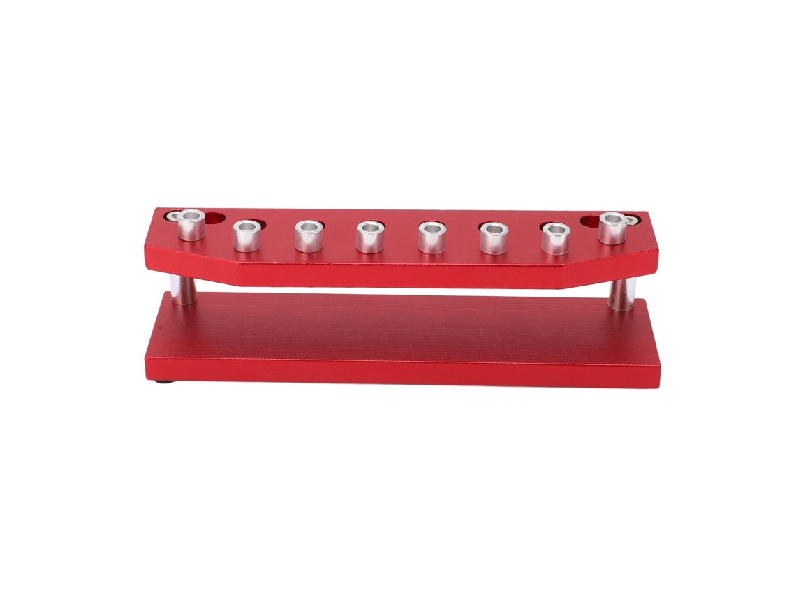 Suporte portátil de alumínio para chaves de fenda com 8 compartimentos, organizador de pinças, ideal para oficinas de reparo.