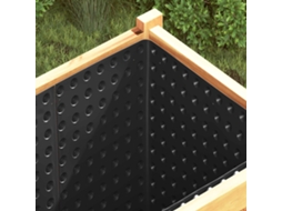 Vidaxl Folha De Drenagem Estriada 2 Unid. Preto 1 X 20 M Hdpe