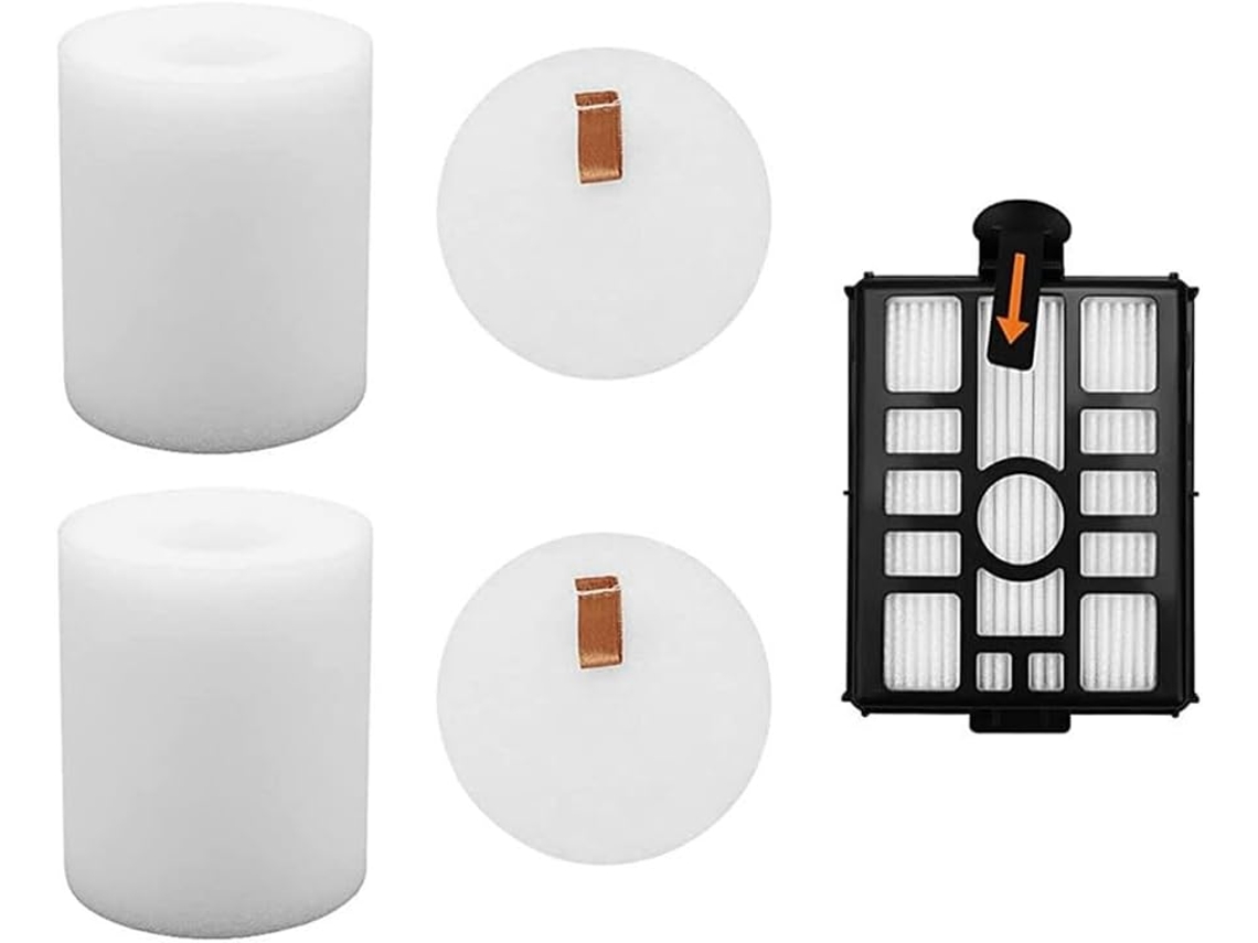 Kit De Filtro Espuma Compatível Com O Aspirador Shark Ws642ae, Para