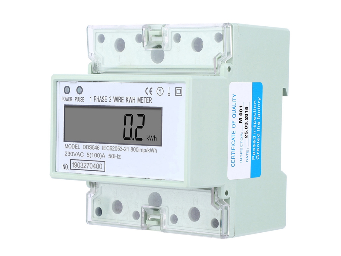 Laxiscreed Medidor De Energia Monofásico 5-100a 230v Com Display Digital Para Economia De Energia