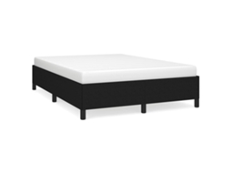 Bed Frame, Bed Frames Vidaxl Preto Tecido (140 X 190 Cm)