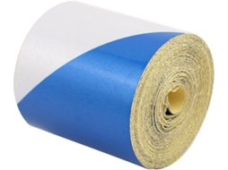 Fita de Advertência Segurança Refletiva Adesiva um Lado, Inclinada, Azul, Branca, 5 Cm X 7,5 M CHABERLU