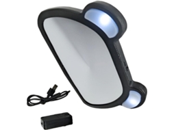 Espelho Retrovisor Led Para Bebê, 1 Peça, Preto, Para Carro