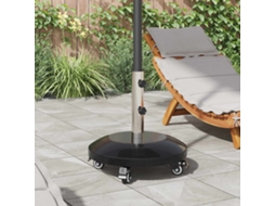 Vidaxl Base De Parasol De Granito Com Rodas Para Poste De 40-50 Mm