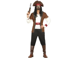 Fato de Homem DISFRAZZES Pirata Caribe (Tam: L)