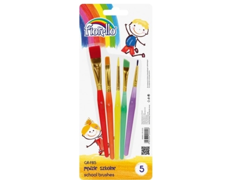 Conjunto De 5 Pincéis Fiorello Gr Fb5