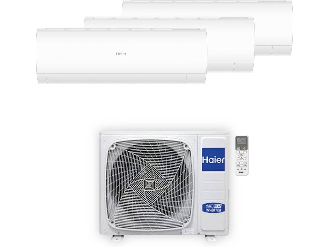 Ar Condicionado HAIER Pearl Premium (18 + 18 + 18 m² - 9000 + 9000 + 9000 BTU - Branco)