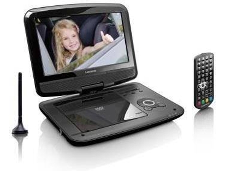 Leitor de DVD Portátil LENCO DVP 9413 9'' — Inclui: Auscultadores | Suporte Montagem para Carro