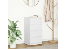 Vidaxl Aparador 37,5x35x76 Cm Derivados De Madeira Branco