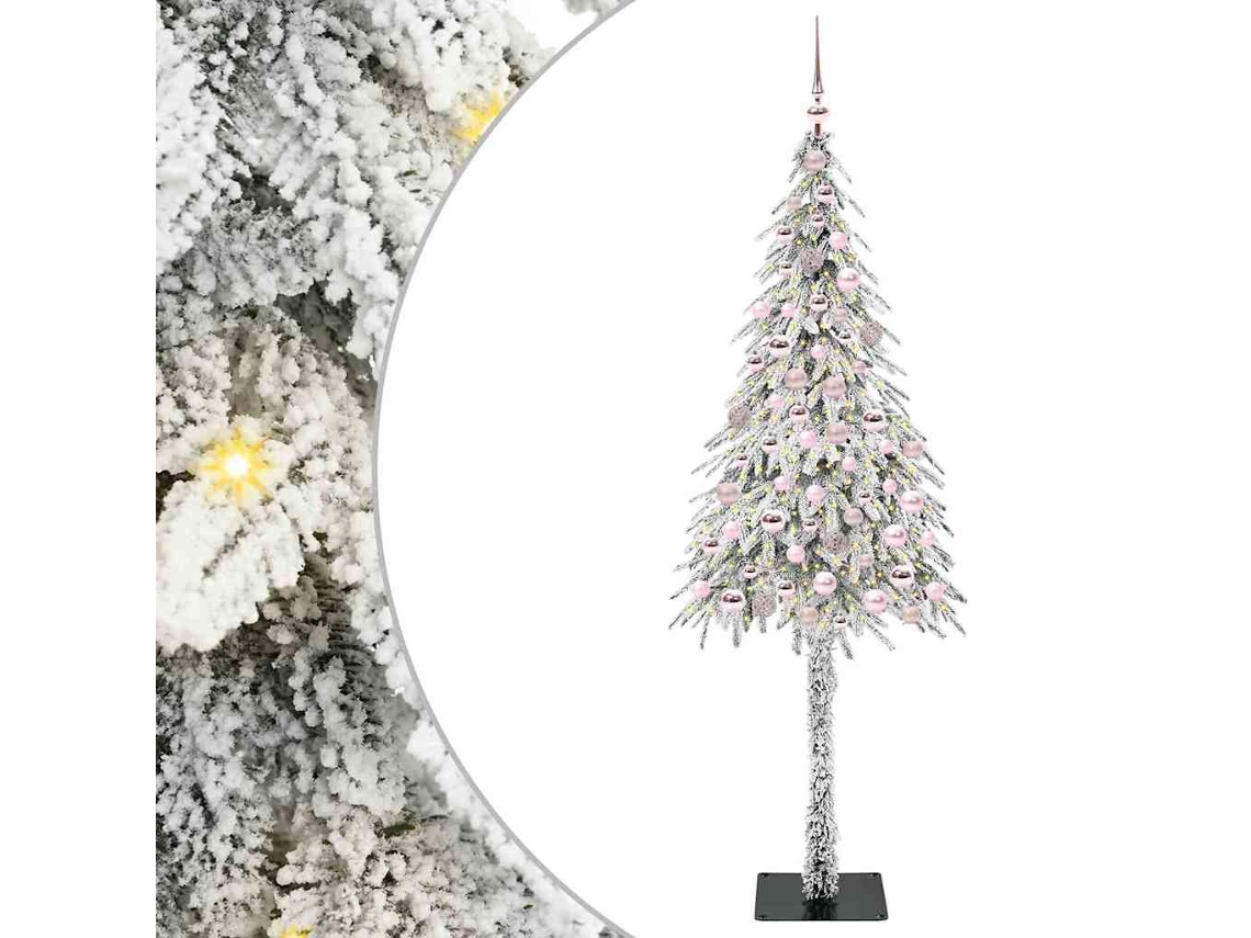 Conjunto 1 Decoração De Natal Vidaxl Branco Plástico (210 Cm)