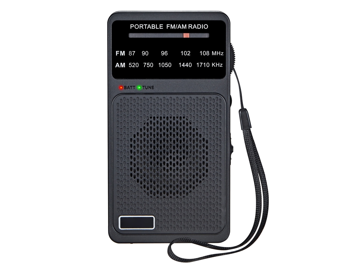 Rádio Portátil Am/fm LAXISCREED com Clip e Fone de Ouvido