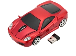 Rato 2.4GHz Racing Car Shaped (Wireless - Vermelho)