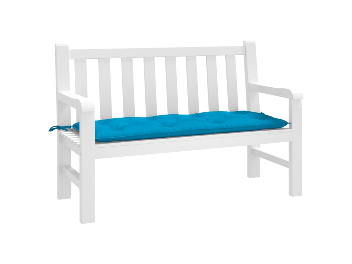 Vidaxl Almofadão P/ Banco Jardim 120x50x7 Cm Tecido Oxford Azul-claro