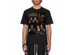Rockinstone Hunger Games Movie Katniss Peeta Four Photos Black Adult T-shirt Size:xxxl
