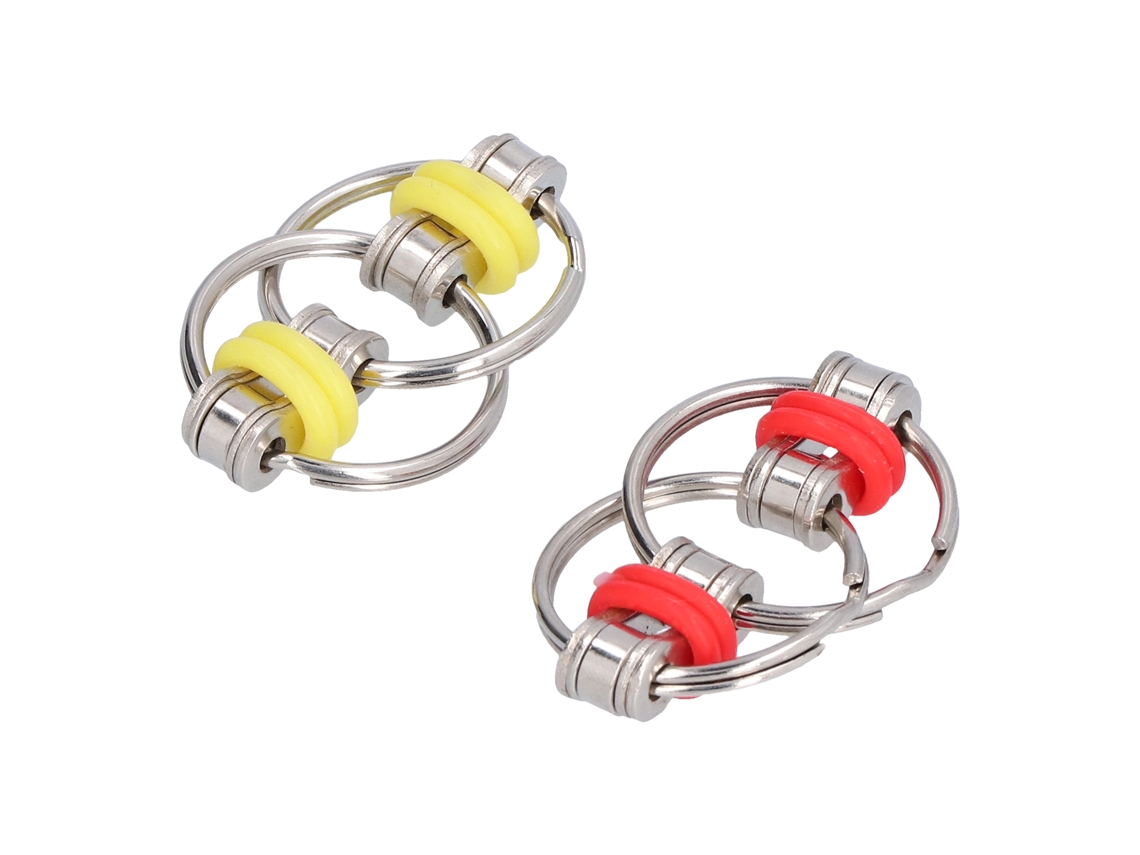 Chaveiro De Corrente Anti-estresse Em Aço Inoxidável Para Adultos - Brinquedo Fidget