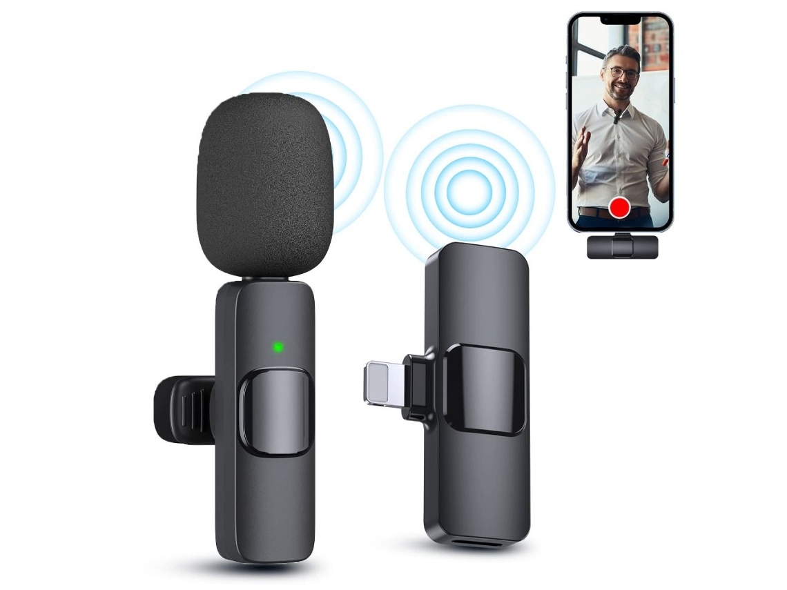 Microfone De Lapela Sem Fio Mini Mic Ios 1to1 1to Aquaforge