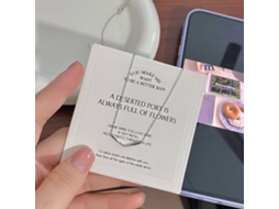 Colar em Prata de Lei S925 , com Design Simples em V, Leve, Luxuoso e Versátil. MDUG (ouro Branco)