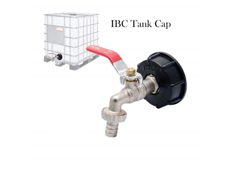 Adaptador de Tanque Ibc S60X6 Encaixe de Mangueira de Torneira de Jardim de Latão com Alavanca de 1/2 L DAY