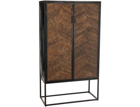 Móvel de Bar CALICOSY (Preto - Madeira - 90x42x160.5 cm)