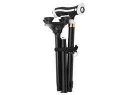 Cane Plegável Anti derrapante com Luz Led e Base Rotativa