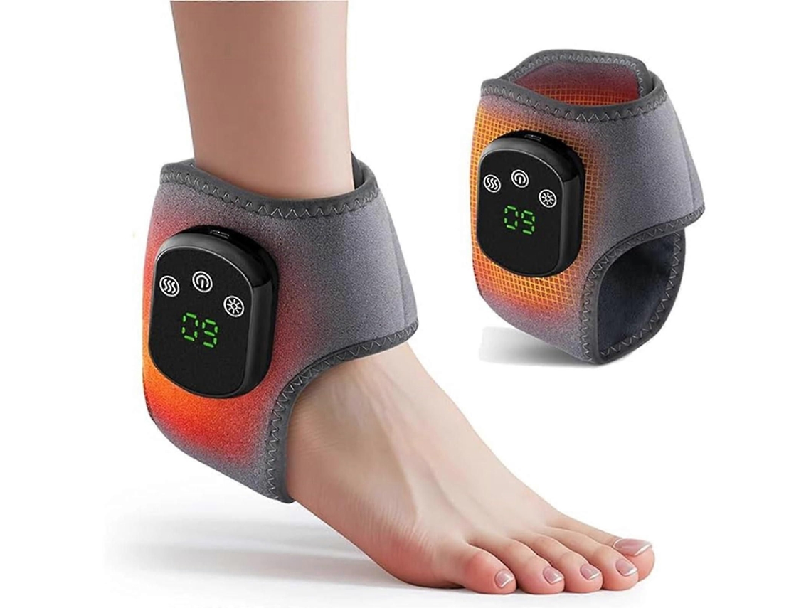 Massageador De Pés Com Aquecimento, Tornozelo Portátil Sem Fio Para Alívio Da Tendinite Aquiles E F Ascite Plantar.