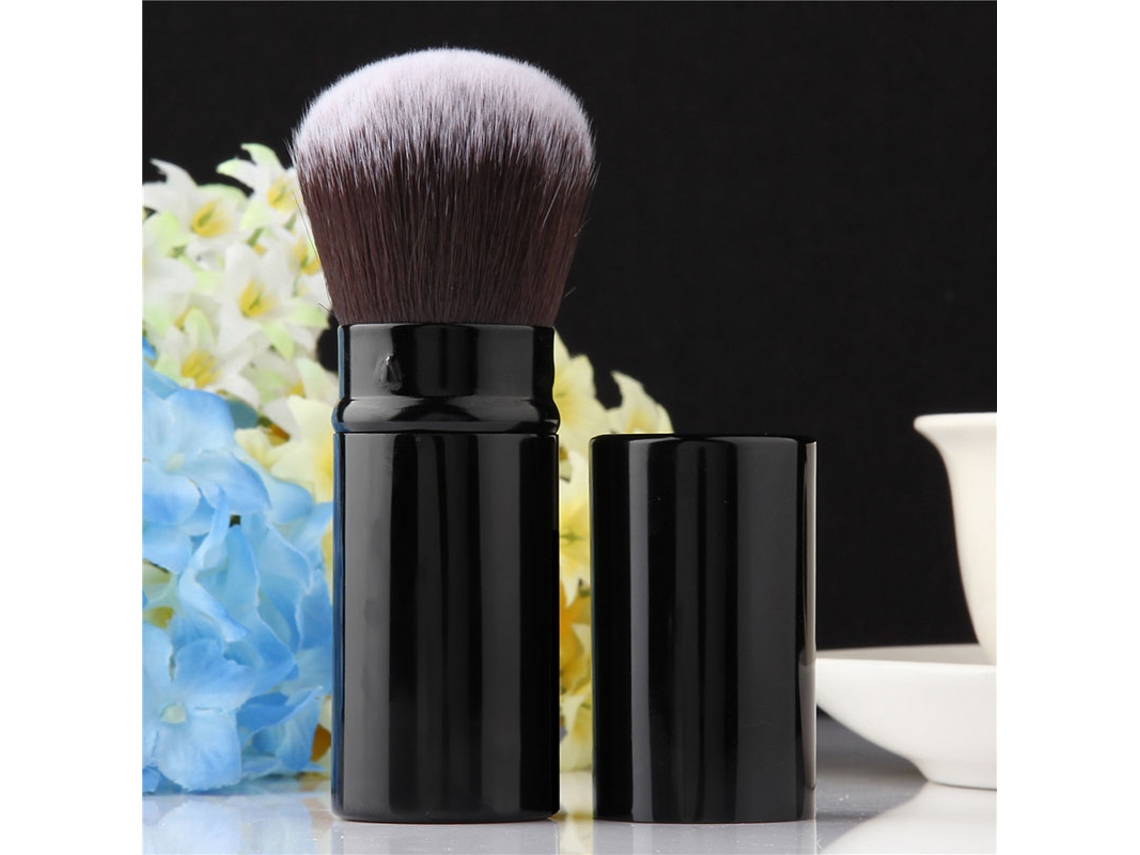 1 Pincel de Maquiagem Profissional, Pincel Retrátil para Blush/base MDUG (pincel para Pó Preto)