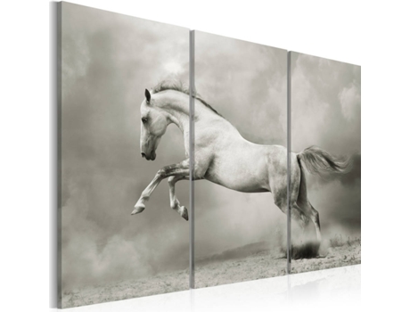 Quadro ARTGEIST A White Horse In Motion (120 x 80 cm)