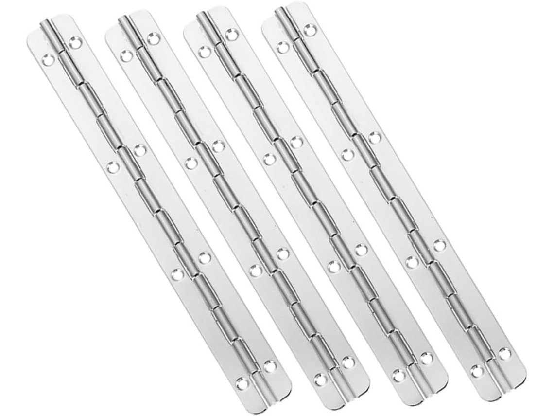 Conjunto De 4 Longas Aço Para Portas Armário, Estilo Piano, Com