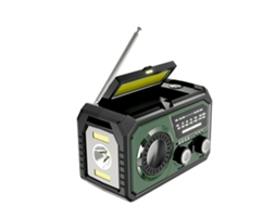 Rádio de Emergência com Manivela 16000mah Solar Noaa