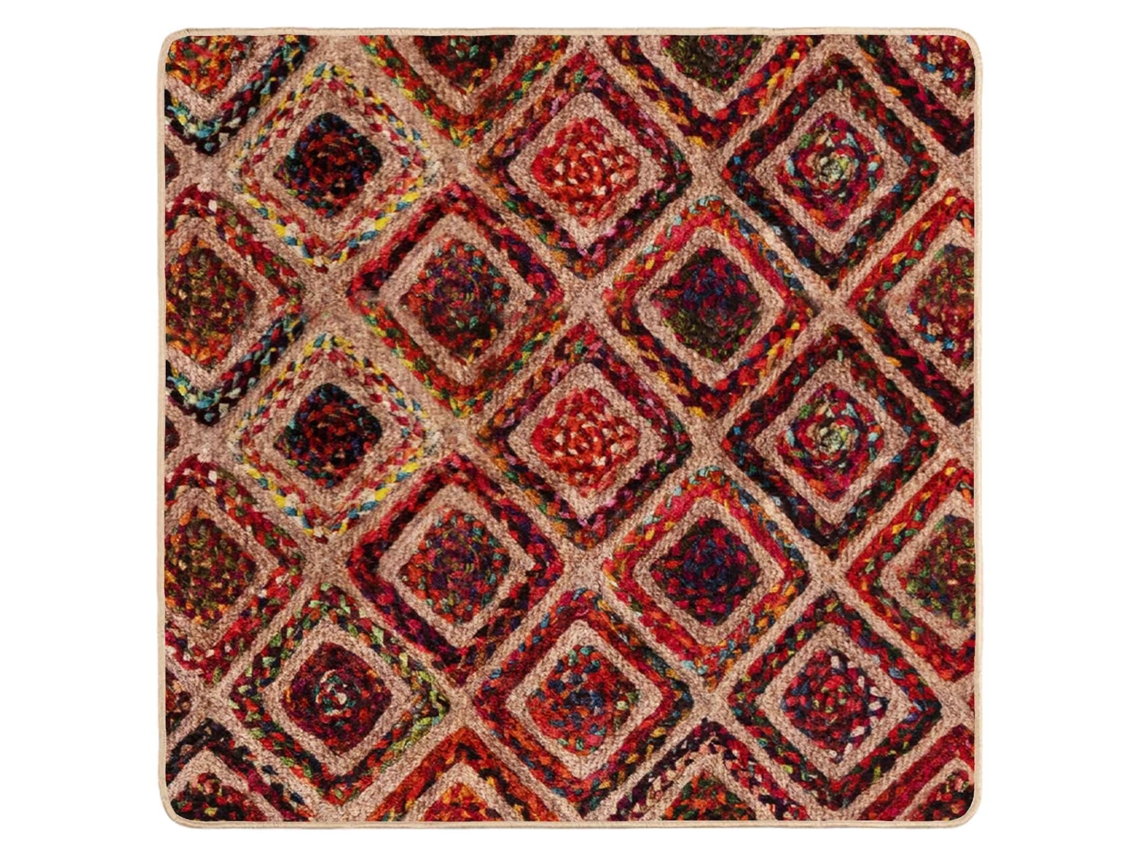 Conjunto 1 Tapete Runner Vidaxl Multicolorido Poliéster (100 X 100 Cm)