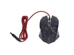 Rato Com Fio Preto Crack Porta Usb Iluminação Gamer Ajustável Acessórios De Computador