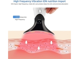 Massageador de Queixo Facial V com Terapia de Led Elevação de Queixo Facial Aquecido a 45Cbranco AUJEZON