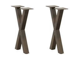 Coffee Table Leg, Coffee Table Legs Vidaxl Marrom Aço (28 X (42-43) Cm (40 Mm))