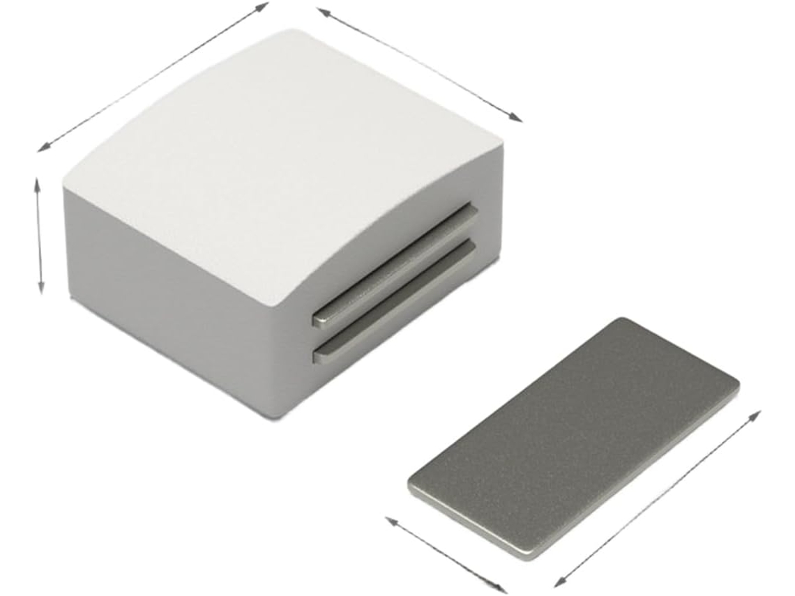 Fecho Magnético Invisível, Requer Perfuração De 4 Cm (branco - 10