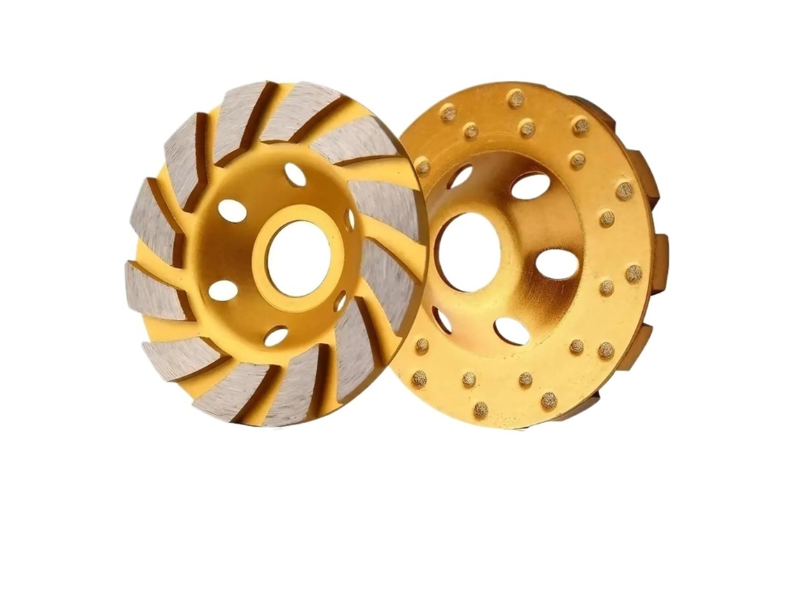 Disco De Desbaste Diamantado Para Concreto, 2 Peças, 4 Polegadas, Disco De Desbaste Diamantado Alta Resistência Com