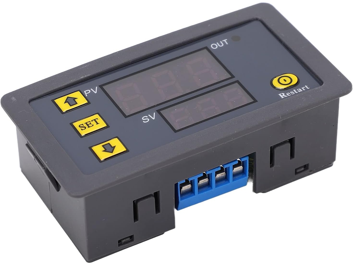 Relé Temporizador Com Visor Grande Fabricado Em Material Abs (12v Dc).