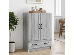 Vidaxl Buffet Sonoma Cinzento 66 X 34,5 X 92 Cm Derivados De Madeira
