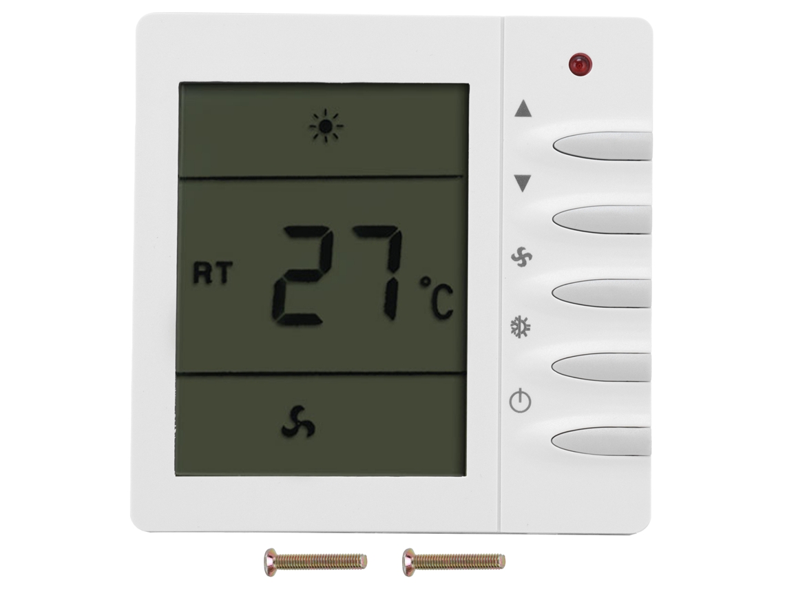 Termostato LCD para ar condicionado central AC220V controle de temperatura prático S/MARCA