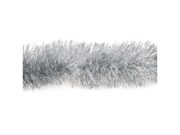 Rolo de Fita Festiva Prateada de Natal, 2.3m de Comprimento LAXISCREED