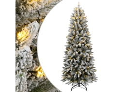 Vidaxl Árvore De Natal Artificial Com 150 Luzes Led E Neve 150 Cm