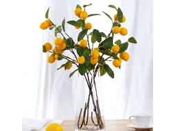 Flor Artificial Laranja Amarela 87cm Com 1 Caule